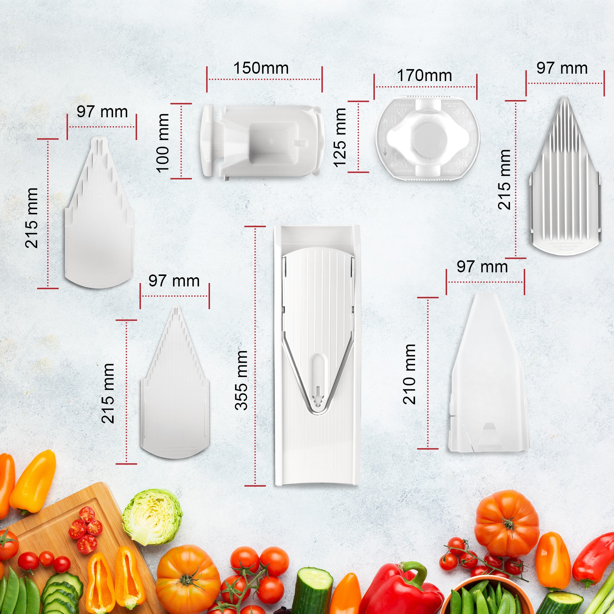 Set Professionnel mandoline V1 ClassicLine