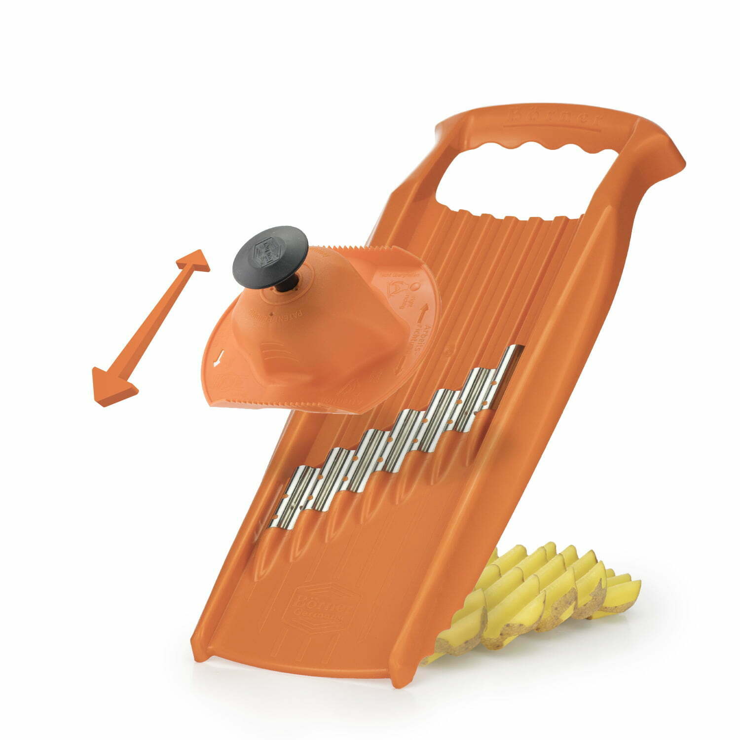 râpe gaufrette XXL action orange