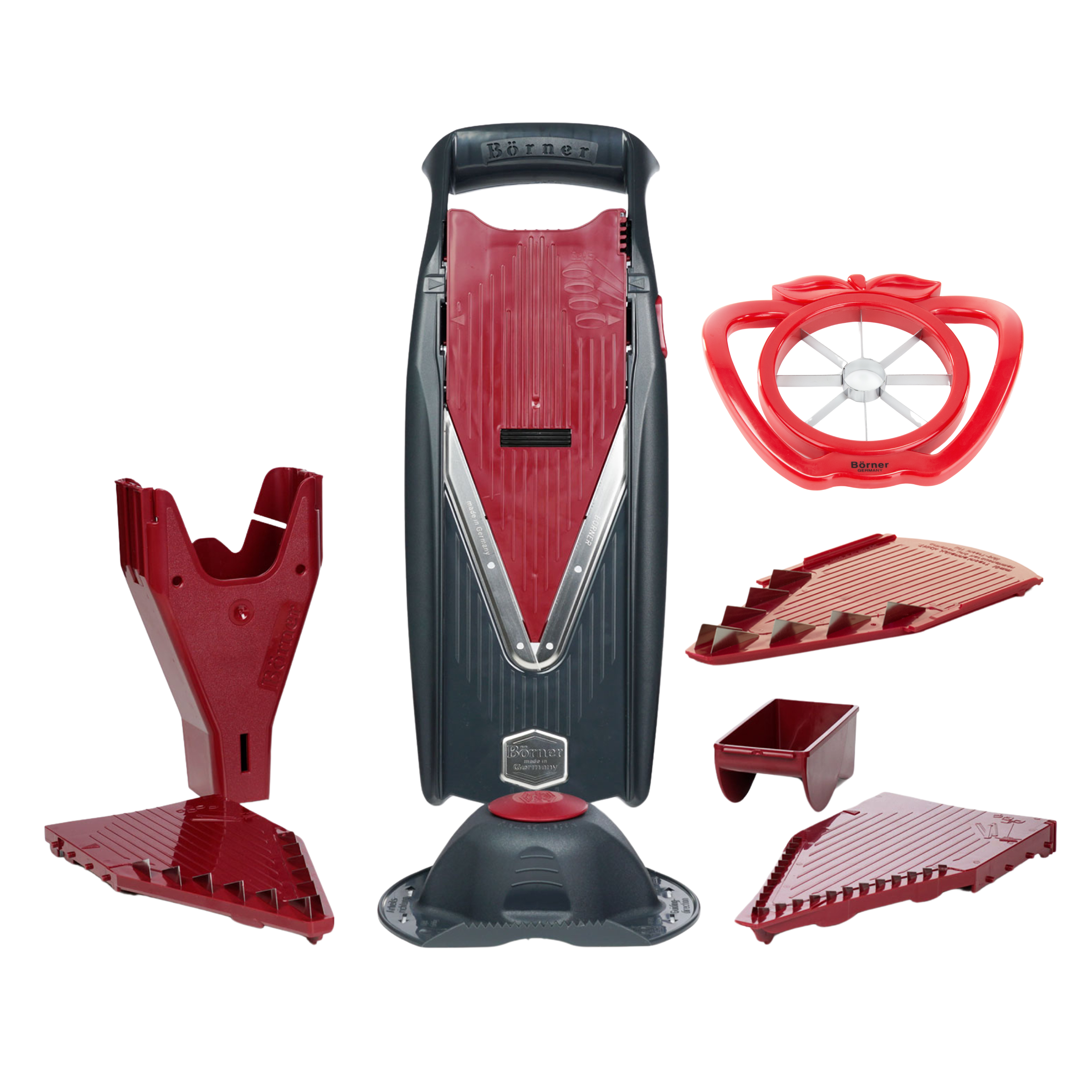 Promos d'automne Börner® mandoline Vital Set Standard + Offre Plaque de coupe 10mm + Coupe Pomme
