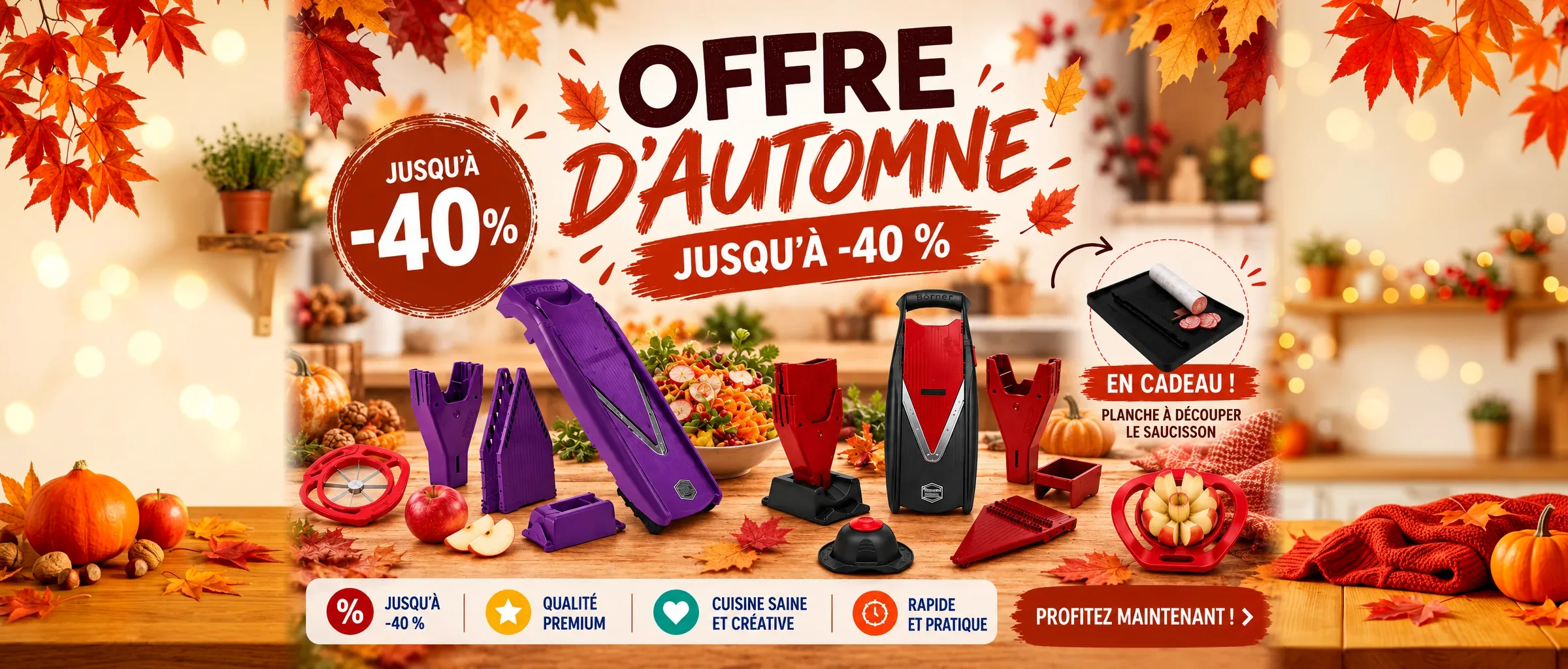 Offre d’automne Börner — jusqu’à -40 %