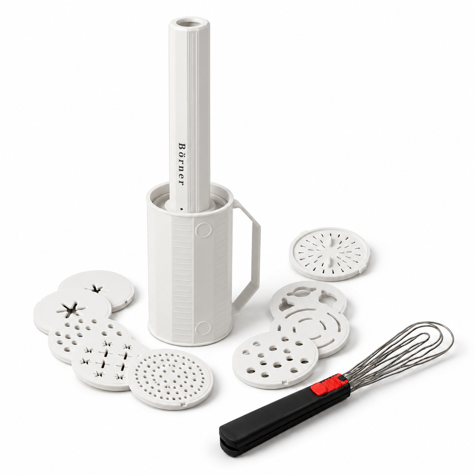 Pasta & Churros Maker Börner 2 en 1 avec ses 9 disques et la pince Foodie offerte
